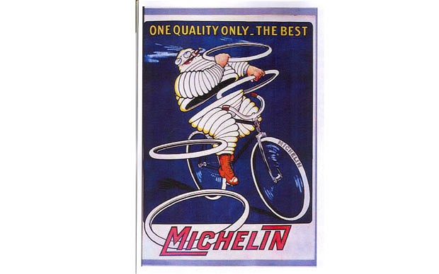 Reklama mająca skłonić ludzi do uwierzenia, że opony Michelin są odporne na przedziurawienia.